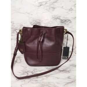 Zac Zac Posen Eartha Envelope Mini Drawstring Bucket Bag In Vino